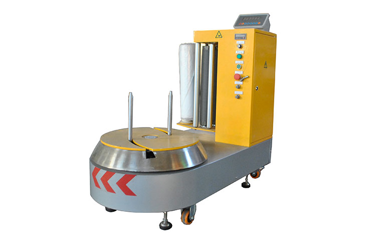 Small baggage wrapping machine