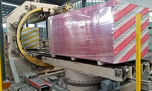 USG BORAL - Application cases of six sided wrapping packaging conveying system