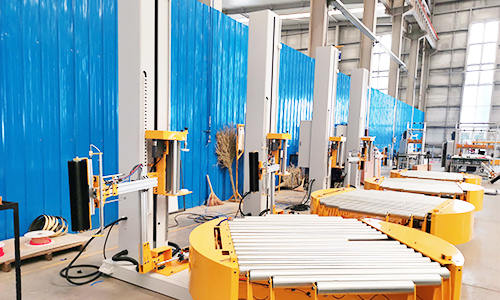 Shandong DYEHOME has signed 4 sets fully automatic pallet wrapper with a major Russian food manufacturer