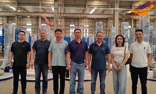 Huaiyin District information industry development service center and General Chairman Group from Jinan Shandong Plilong visit Dyehome Intelligent