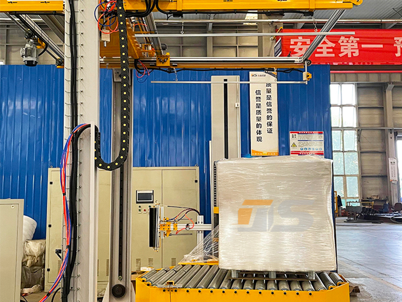Does the packaging process always rely on manual coordination? Online top-covering and wrapping machine helps enterprises achieve unmanned and stable shipments
