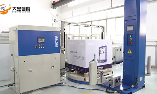 Automatic sword-piercing pallet baler: 50 pallets can be packed per hour, precise tensioning and energy-saving design improve efficiency and stability