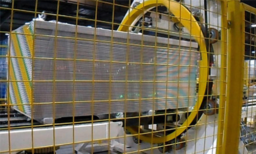 The overall solution of the plate packaging automation production line realizes one-stop packaging and efficient output