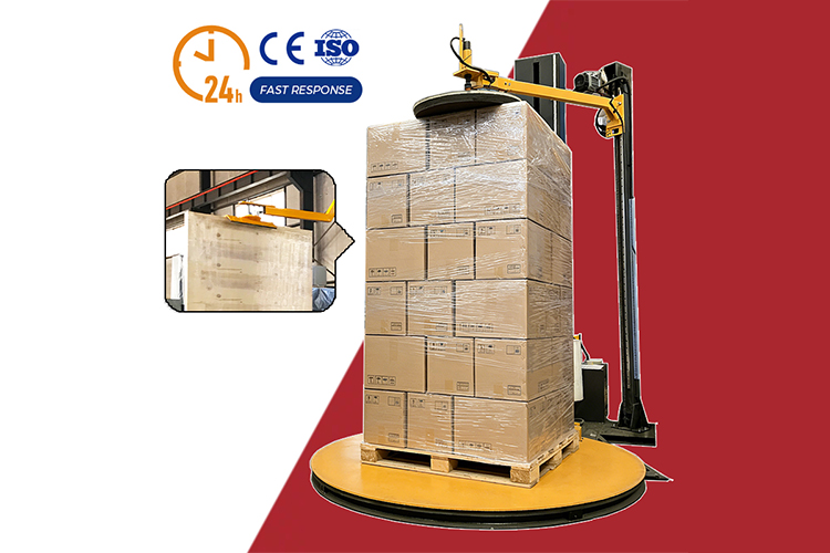 Top Press Pallet Stretch Wrapping Machine