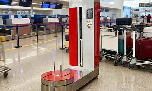 Airport Luggage Wrapping Machine for Protective Packaging